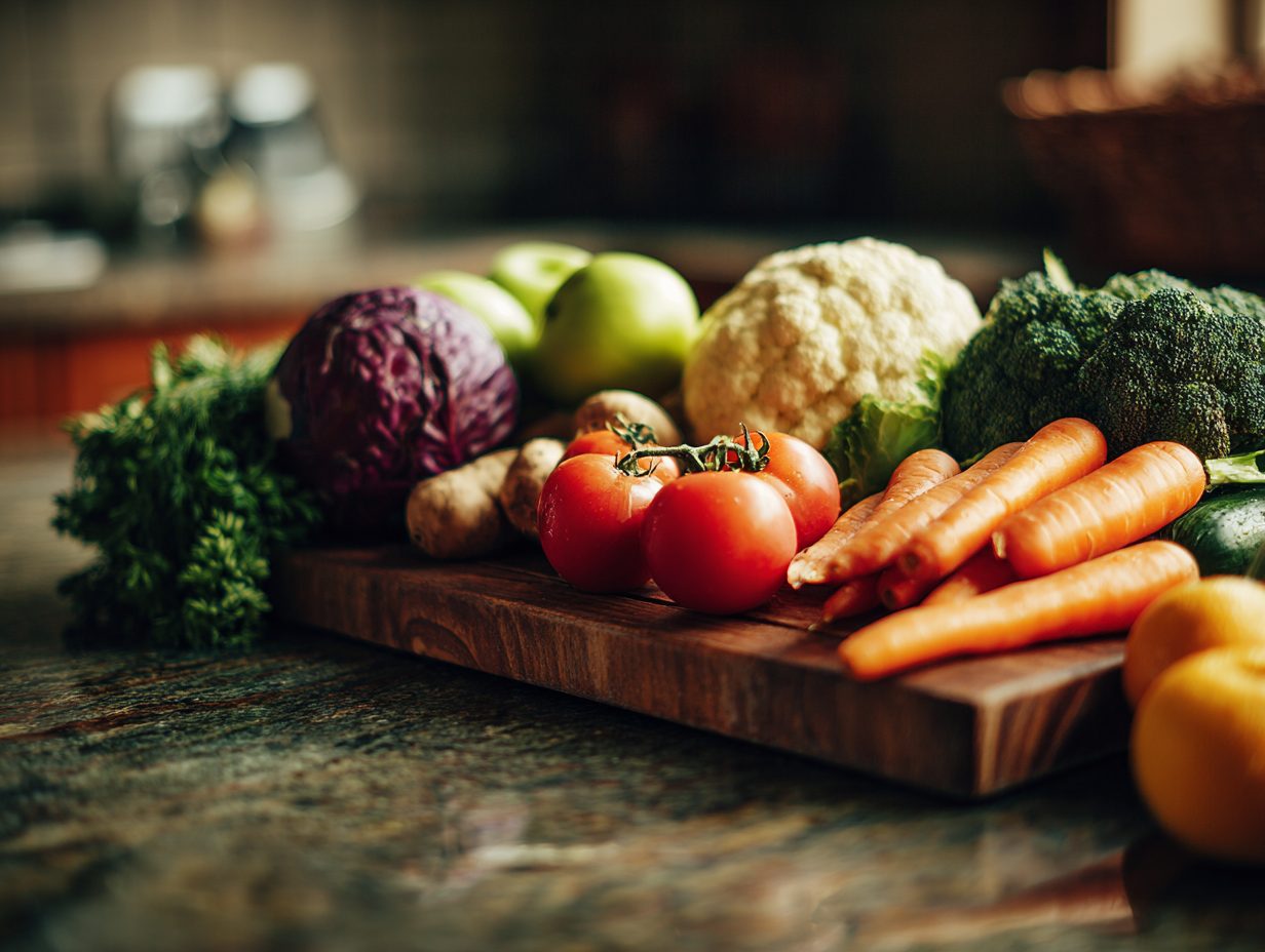 Friss zöldségek és gyümölcsök